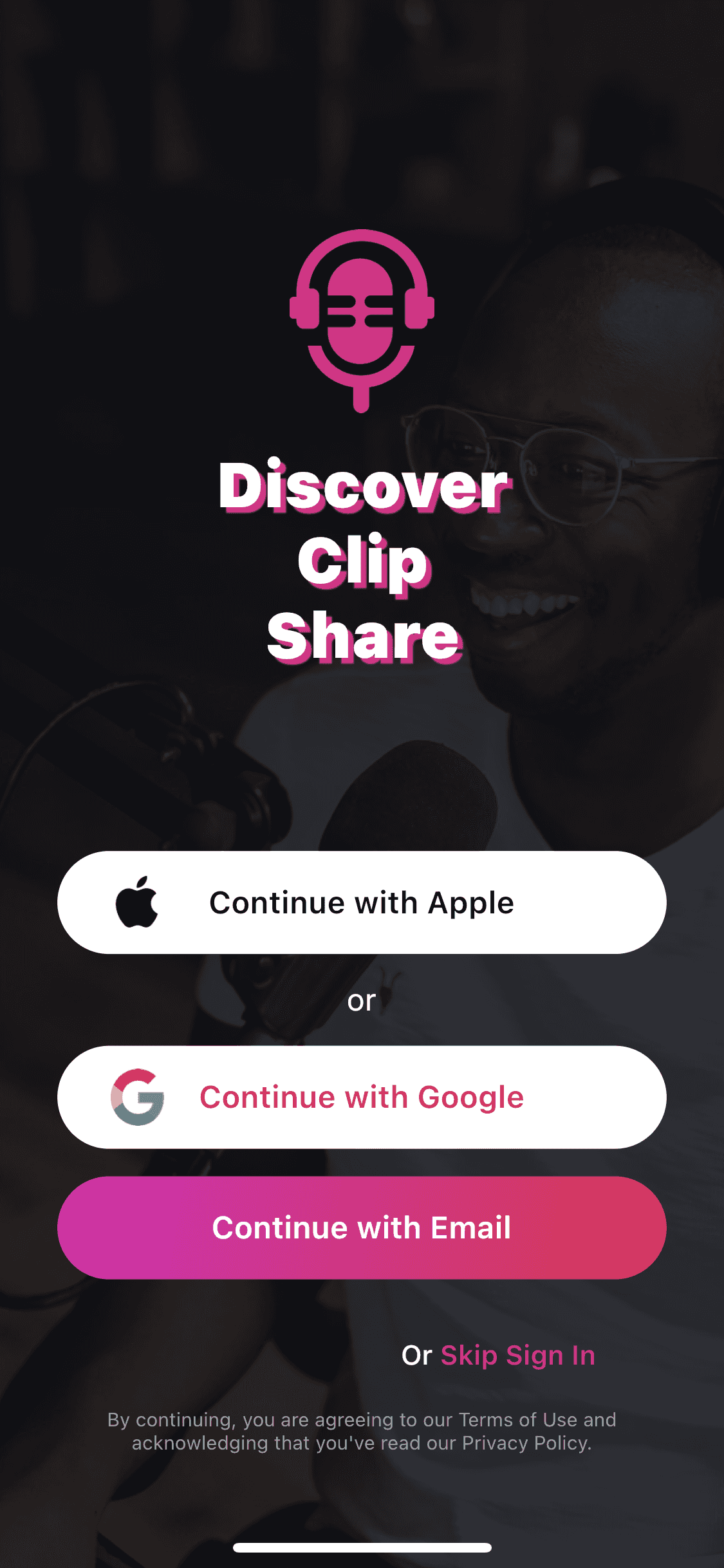 LISN App - SignUp Page
